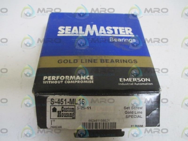 SEALMASTER S-451-ML16 FLANGE BEARING  NSMP