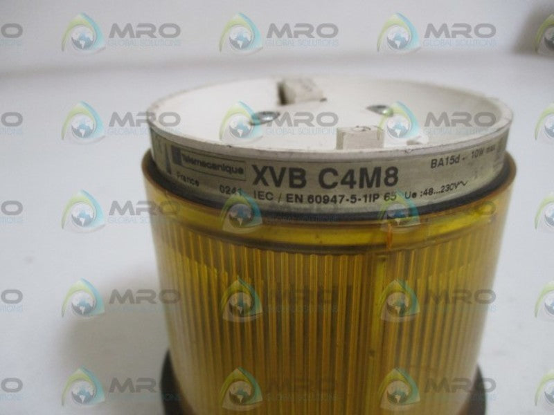 TELEMECANIQUE XVBC4M8 YELLOW FLASH LIGHT  UNMP