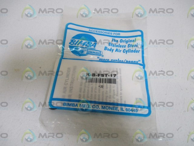 BIMBA K-B-FST-17 REBUILD KIT * NEW IN A FACTORY BAG *