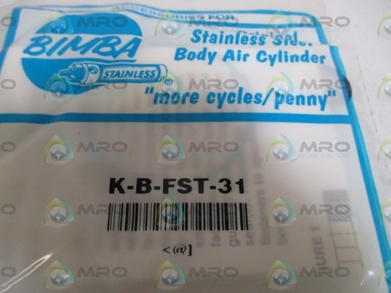 BIMBA K-B-FST-31 REBUILD KIT * NEW IN A FACTORY BAG *