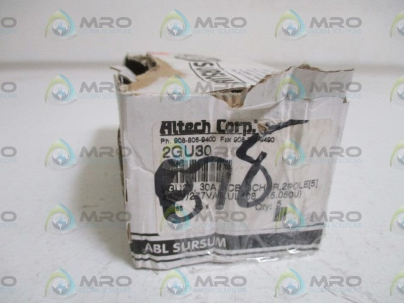 LOT OF 5 ABL SURSUM 2GU30 CIRCUIT BREAKER NSMP