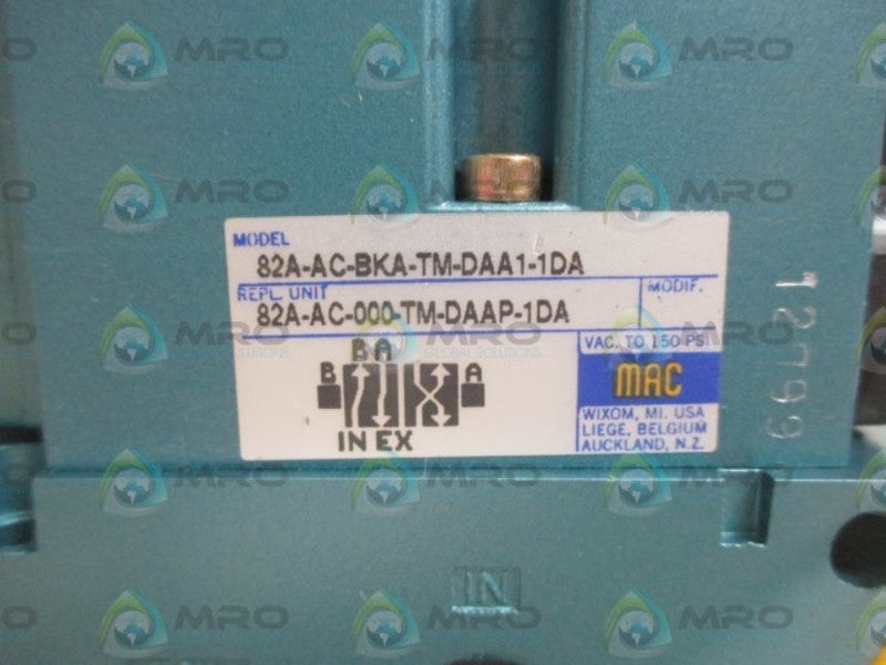 MAC 82A-AC-BKA-TM-DAA1-1DA SOLENOID VALVE  NSMP