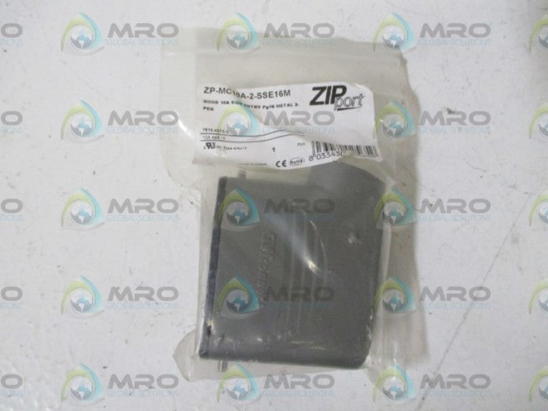 ZIPPORT ZP-MC10A-2-SSE16M HOOD CONNECTOR NSNP IN A FACTORY BAG