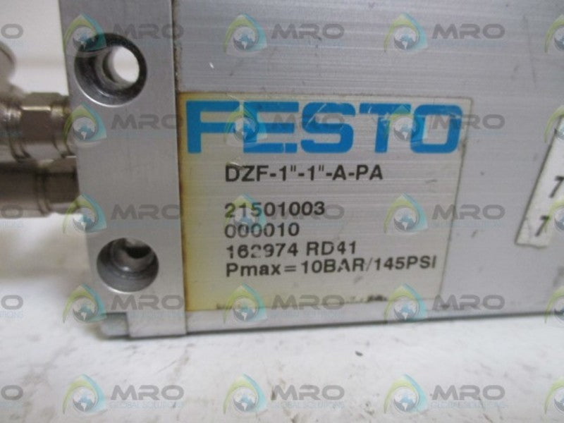 FESTO DZF-1"-1"-A-PA FLAT CYLINDER  UNMP