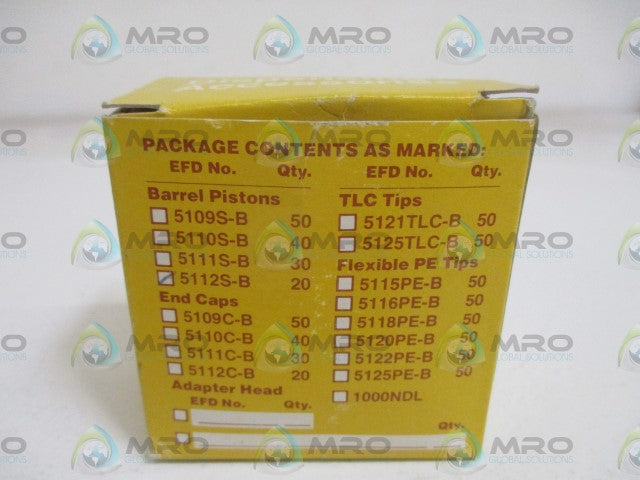 LOT OF 20 EFD 5112S-B BARREL PISTONS *NEW IN BOX*