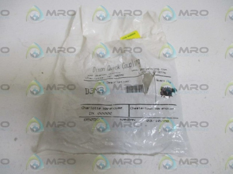 LOT OF 9 DIXON D3M3 MALE PLUG NSNP IN A FACTORY BAG