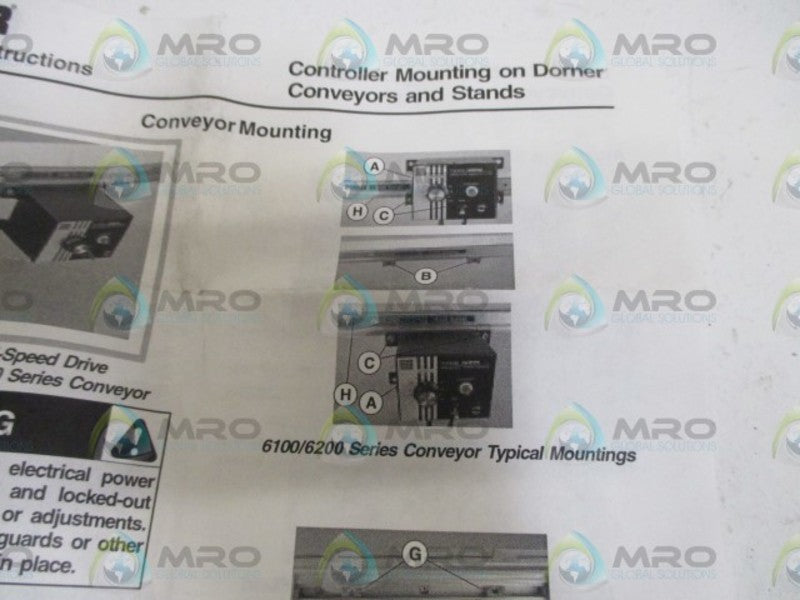 DORNER 6100/6200 CONVEYOR MOUNTING  NSNP  OUT OF A BOX
