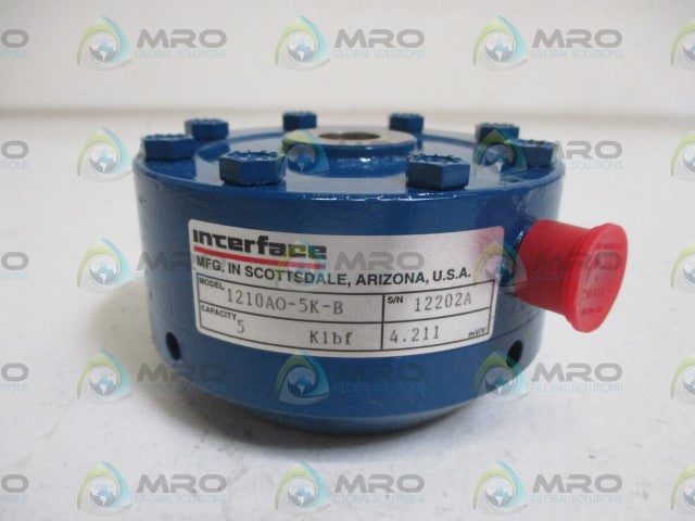 INTERFACE 1210AO-5K-B LOAD CELL * NEW NO BOX *