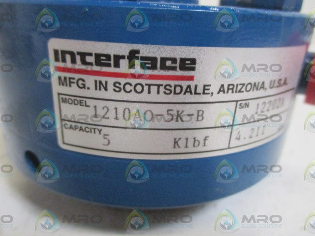 INTERFACE 1210AO-5K-B LOAD CELL * NEW NO BOX *