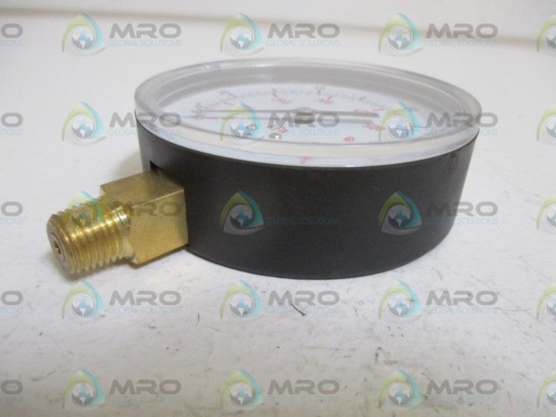 GRAINGER 4FLX8 PRESSURE GAUGE 3-1/2" 0-100PSI  NSMP