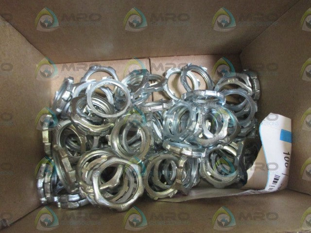 LOT OF 100 CROUSE-HINDS 11 CONDUIT LOCKNUT 1/2" *NEW IN BOX*