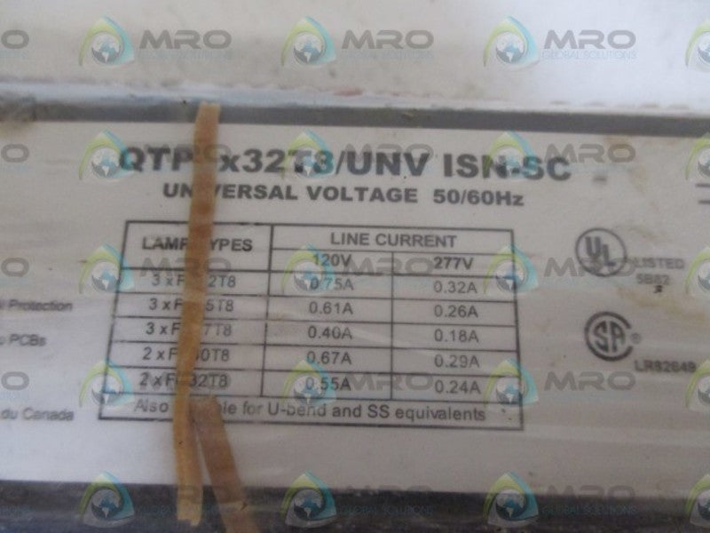 SYLVANIA QTP3X32T8/UNVISN-SC BALLASTIC  NSMP