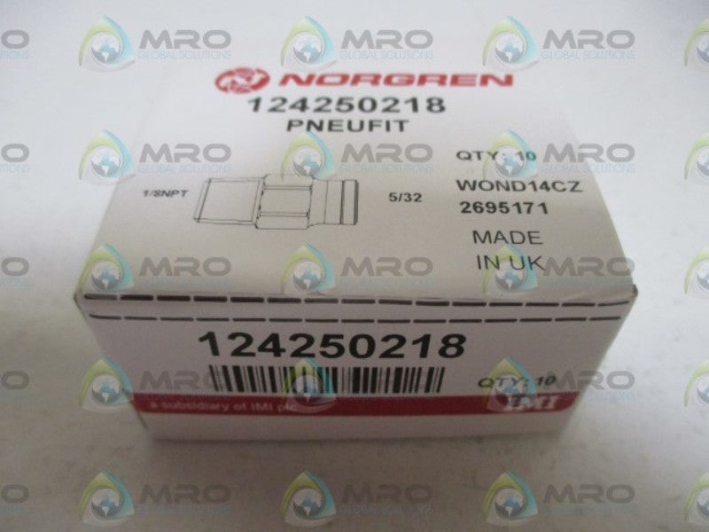 NORGREN 124250218 1/8" (PKG OF 10) NSFS