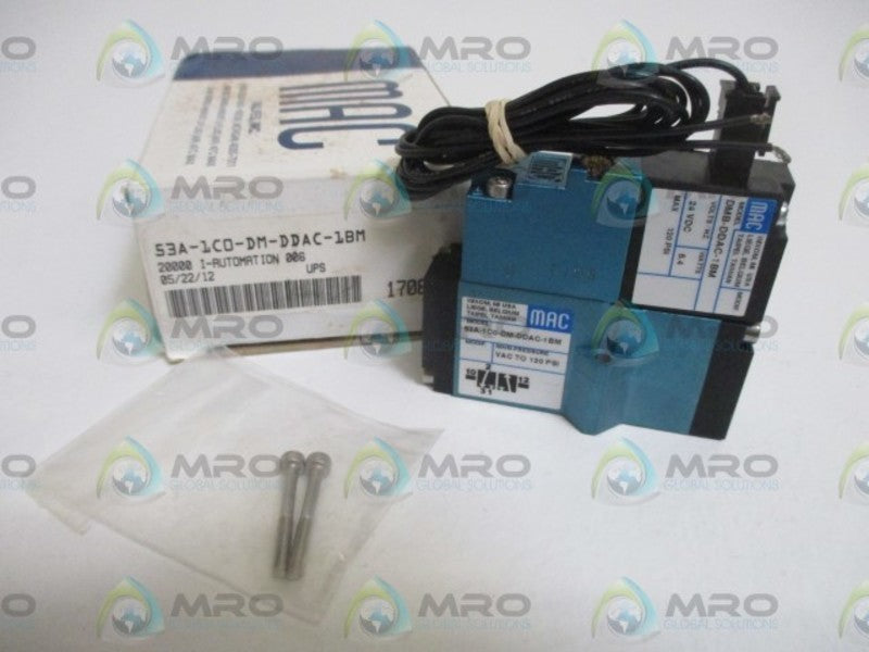 MAC 53A-1C0-DM-DDAC-1BM SOLENOID VALVE  NSMP