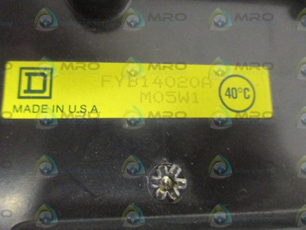 SQUARE D FYB14020A CIRCUIT BREAKER  NSNP