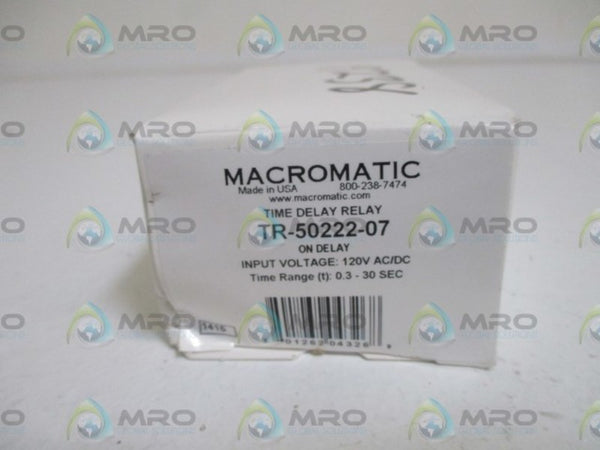 MACROMATIC TR-50222-07 TIME DELAY RELAY  NSMP