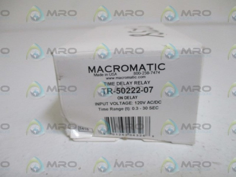 MACROMATIC TR-50222-07 TIME DELAY RELAY  NSMP