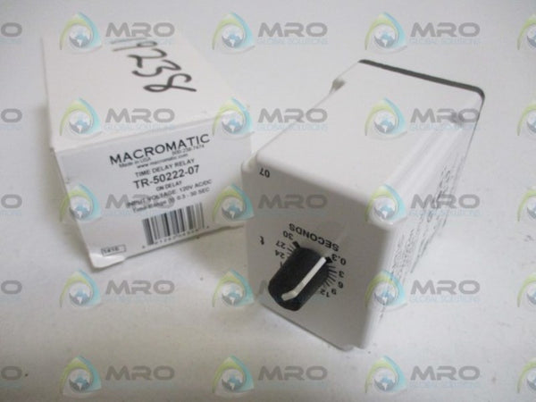 MACROMATIC TR-50222-07 TIME DELAY RELAY  NSMP