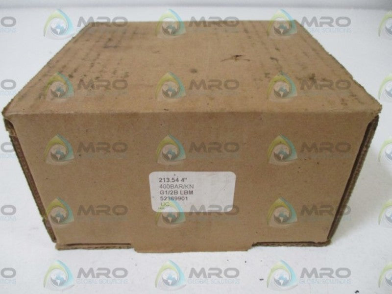 WIKA 52369901 213.54 4" LIQUID FILLED PRESSURE GAUGE 0-400PSI  NSMP