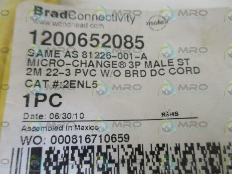 BRAD CONNECTIVITY 2ENL5 CABLE  NSMP