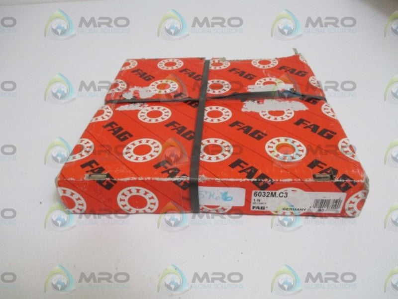 FAG 6032M-C3 BEARING * FACTORY SEALED *