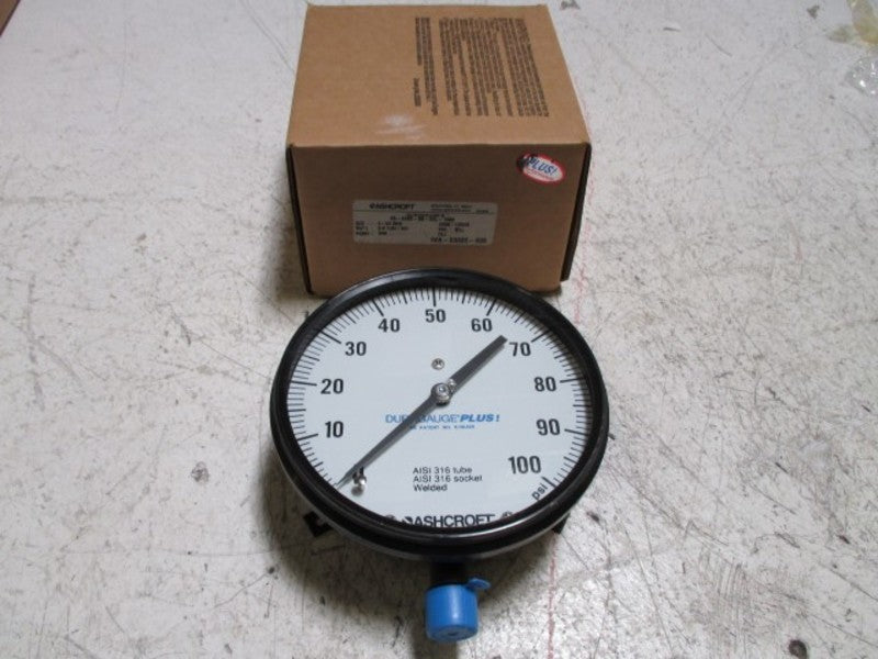 ASHCROFT 452462SS04L-100# DURAGAUGE 0-100 PSI  NSMP