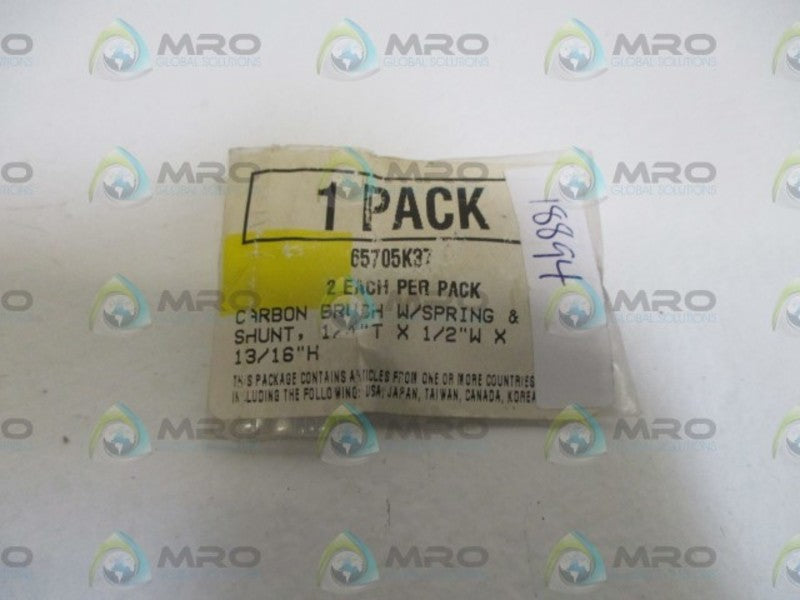 LOT OF 2 65705K37 CARBON BRUSH WITH SPRING NSNP IN BAG