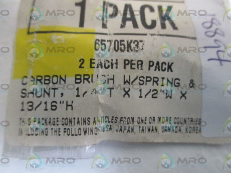 LOT OF 2 65705K37 CARBON BRUSH WITH SPRING NSNP IN BAG