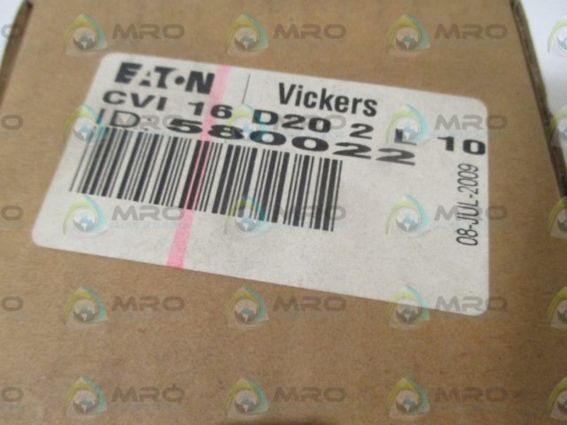 VICKERS CVI16D202L10 CARTRIDGE VALVE  NSMP