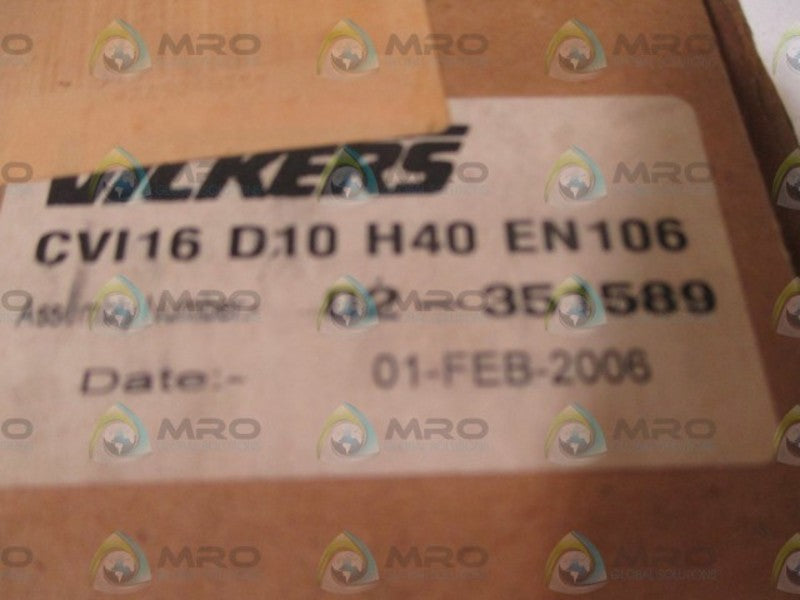 VICKERS CVI16D10H40EN106 CARTRIDGE VALVE  NSMP