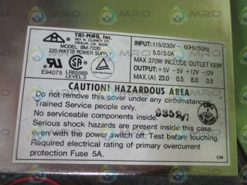 TRI-MAG BM-7220 POWE SUPPLY  NSMP