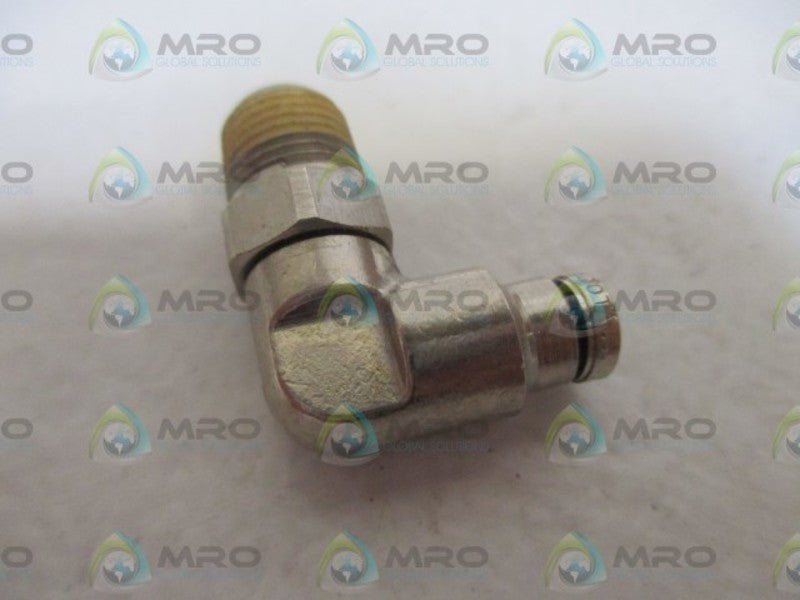 LOT OF 6 NORGREN 124470218 1/8" SWIVEL ELBOW ADAPTER NSMP