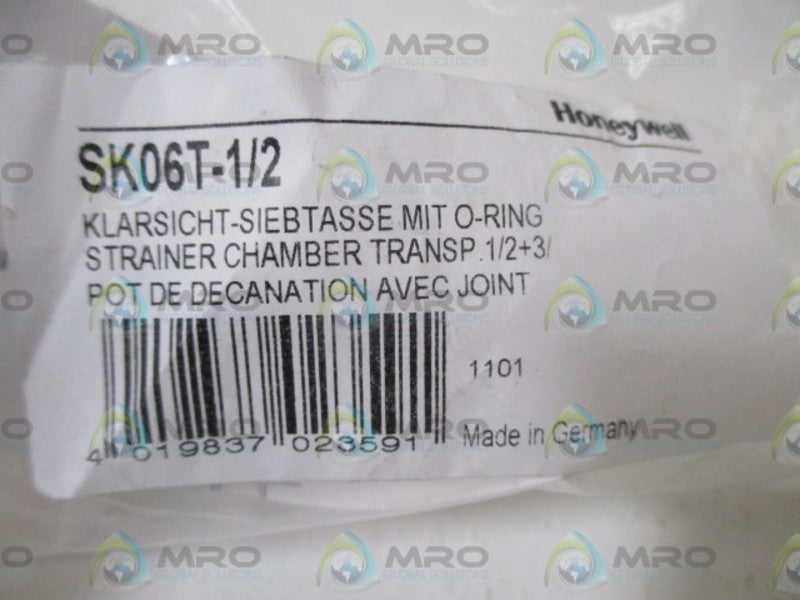 HONEYWELL SK06-1/2 CLEAR VIEW FILTER CUP + O-RING * NEW IN A BAG *