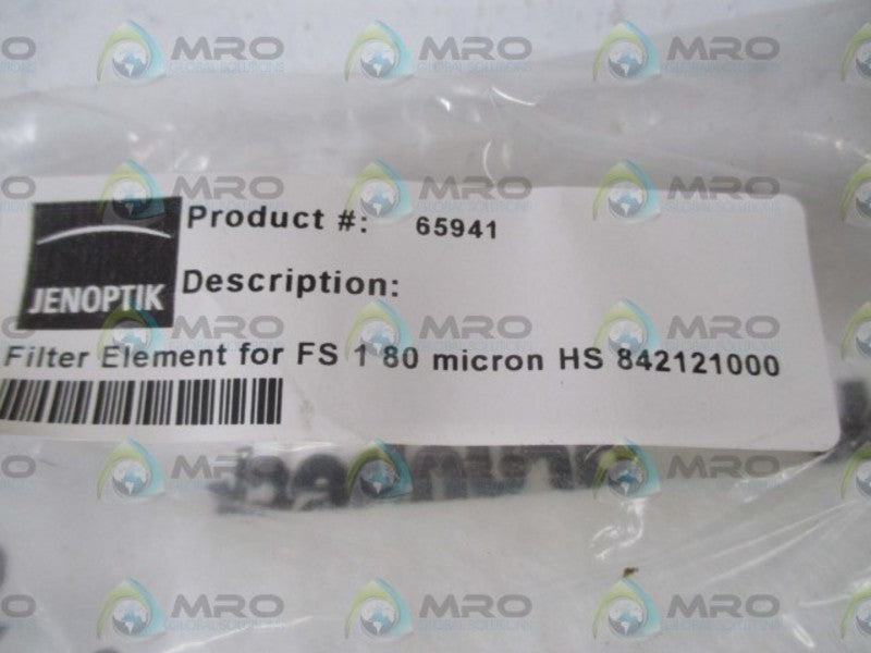 JENOPTIK 65941 FITLER ELEMENT FOR FS180 MICRON  NSMP