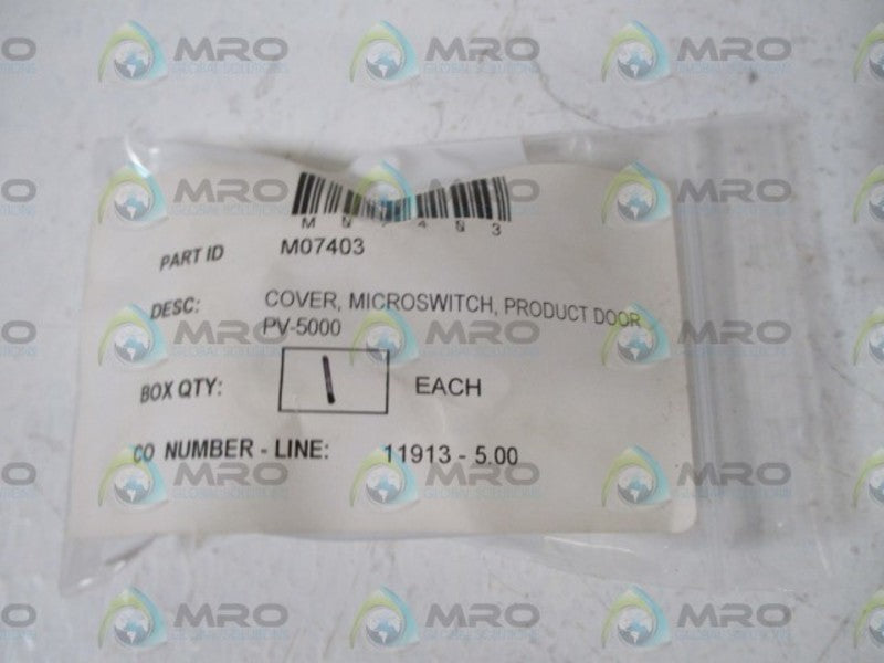 M07403 COVER, MRICORSWITCH  NSMP