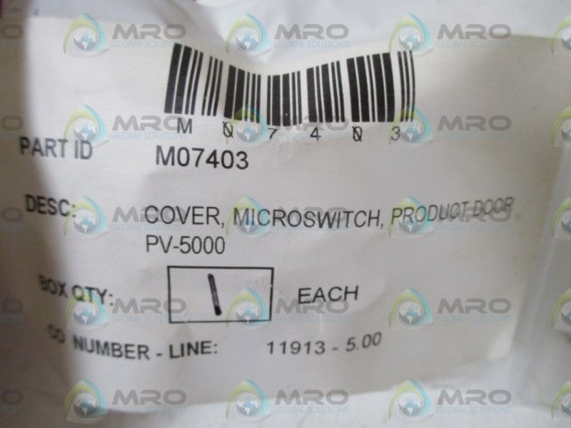 M07403 COVER, MRICORSWITCH  NSMP
