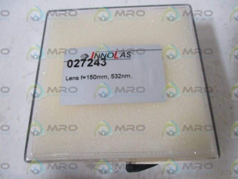 INNOLAS 027243 LENS F=150MM, 532NM  ORIGINAL PACKAGE
