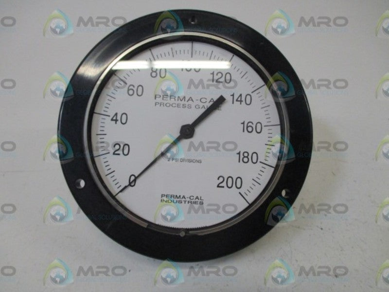 PERMA-CAL 110D1B06A01 PRESSURE GAUGE 0-200PSI  NSNP