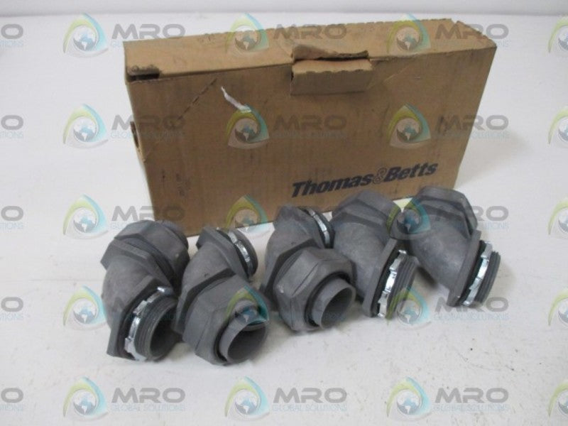 LOT OF 5 THOMAS & BETTS LT20G 1-1/4" LIQUIDTIGHT  FITTING *NEW IN BOX*
