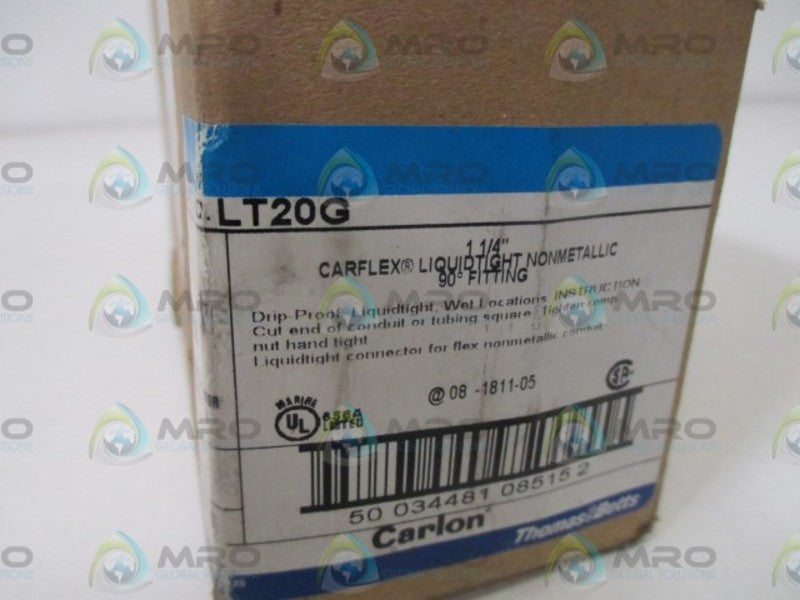 LOT OF 5 THOMAS & BETTS LT20G 1-1/4" LIQUIDTIGHT  FITTING *NEW IN BOX*