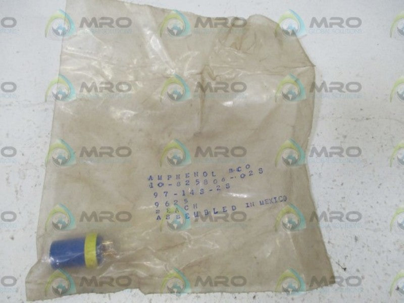 AMPHENOL 10-825806-02S CONNECTOR * NEW IN A FACTORY BAG *