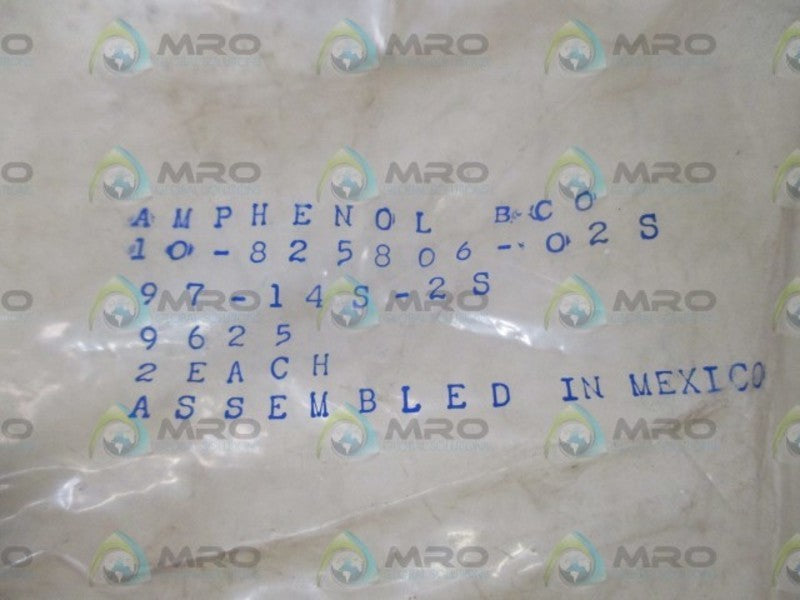 AMPHENOL 10-825806-02S CONNECTOR * NEW IN A FACTORY BAG *