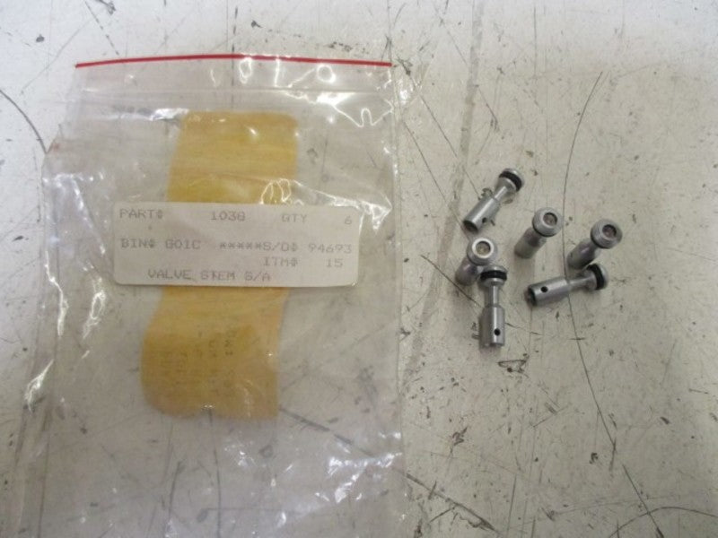 LOT OF 6 ACTION WELL 1038 VALVE STEM NSNP