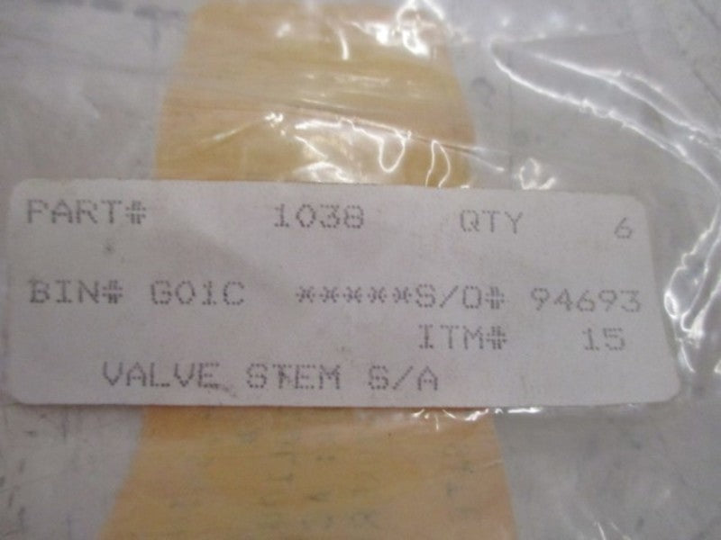 LOT OF 6 ACTION WELL 1038 VALVE STEM NSNP
