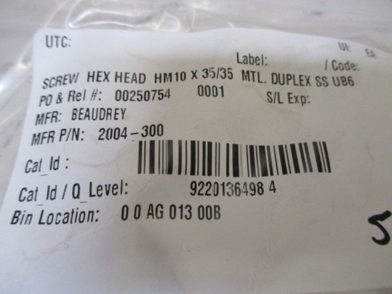 BEAUDREY 2004-300 HEX HEAD  NSNP