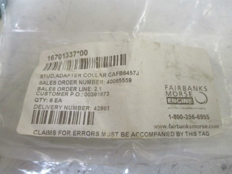 LOT OF 6 16701337 STUD ADAPTER NSNP