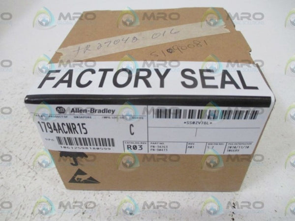 ALLEN BRADLEY 1794-ACNR15 SER. C F/W 5.2 DATE: 2010  NSFS