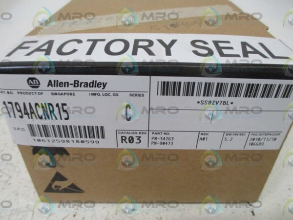 ALLEN BRADLEY 1794-ACNR15 SER. C F/W 5.2 DATE: 2010  NSFS