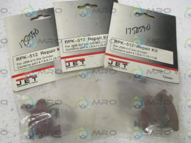 LOT OF 3 JET RPK-512 REPAIR KIT *ORIGINAL PACKAGE*