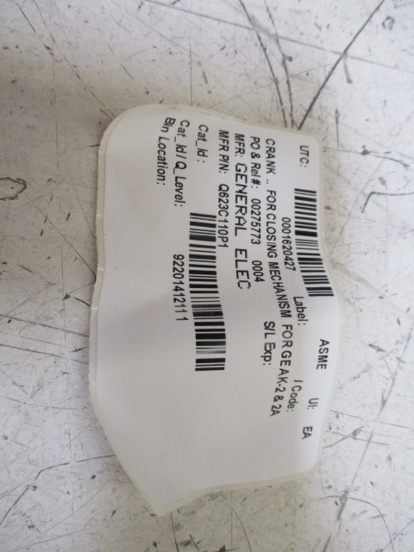 GENERAL ELECTRIC Q623C110P1 FOR CLOSING MECHANISM  NSNP